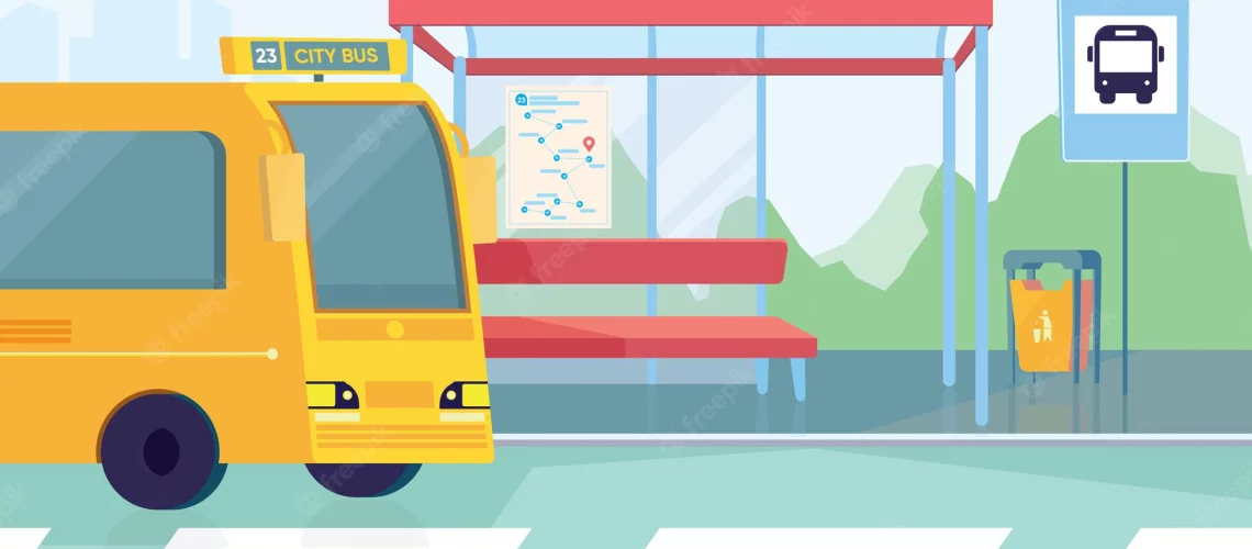 empty-bus-station-interior-banner-flat-cartoon-design-transport-stop-seats-yellow-city-bus-modern-public-urban-transportation-infrastructure-concept-vector-illustration-web-background_198565-1048